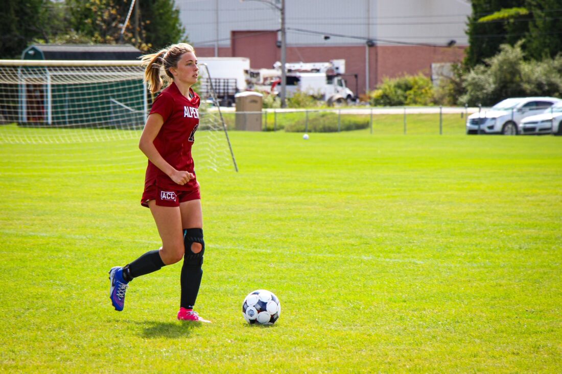 ACC's Reese Dora approaches the ball